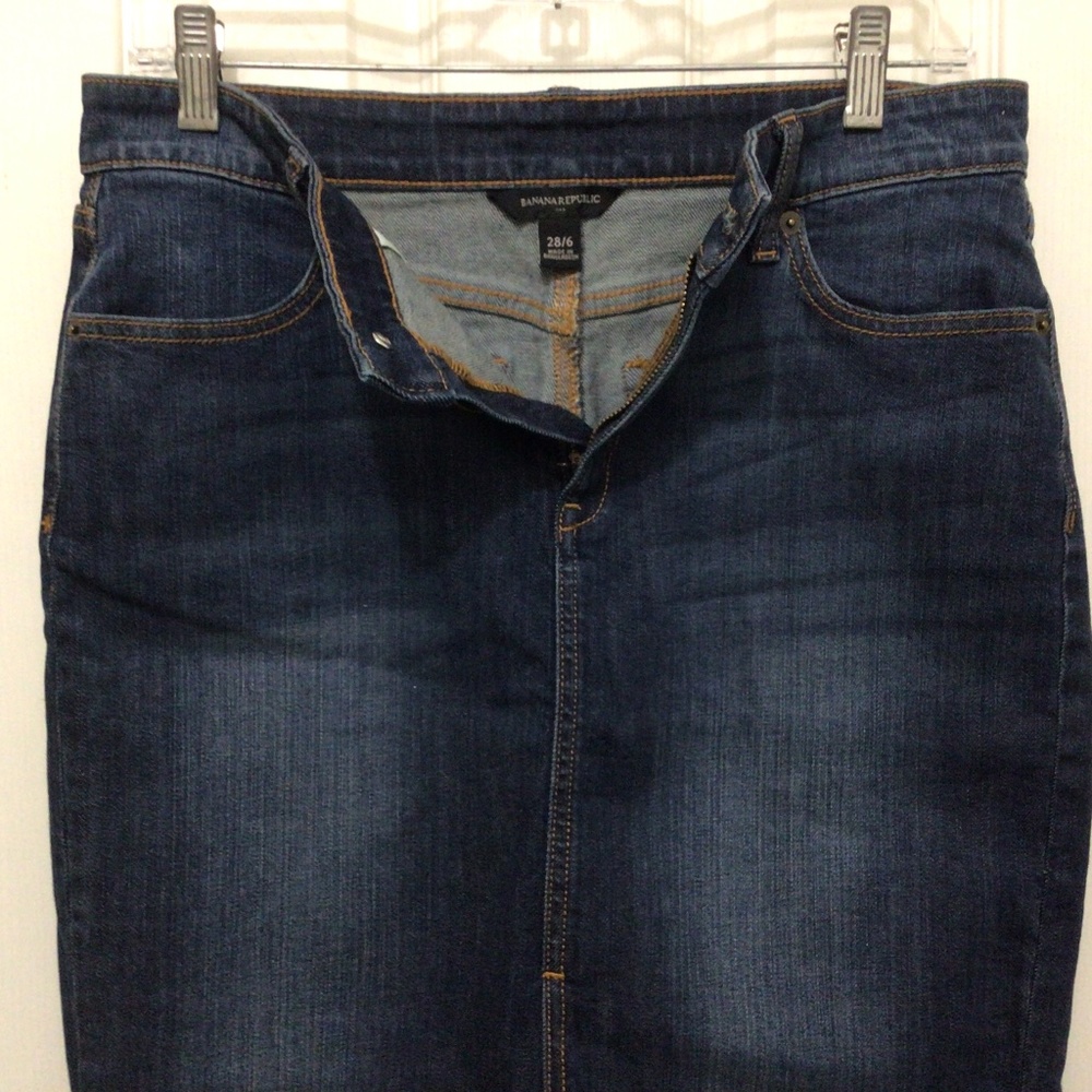 Banana Republic Denim Skirt With front slit